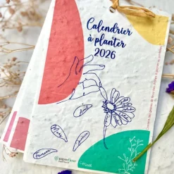 Calendrier à planter 2026 - Mains et fleurs
