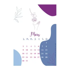 Calendrier à planter 2026 - Mains et fleurs