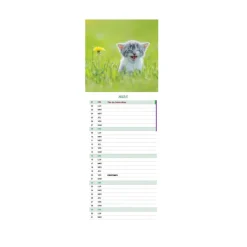 Calendrier long "Chatons" - 2026