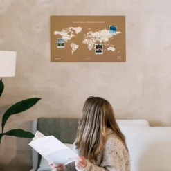 Carte du monde en liège