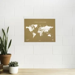 Carte du monde en liège