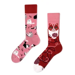 Chaussettes motifs chat