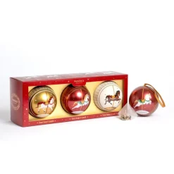 Coffret de 3 boules de noël tisanes féeriques