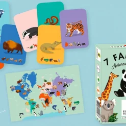 Jeu de cartes : 7 familles animaux