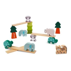 Jeu les animaux équilibristes en bois
