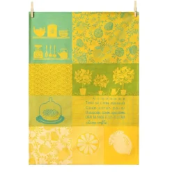 Lot de 2 torchons artisanaux - Les citrons verts & les poissons