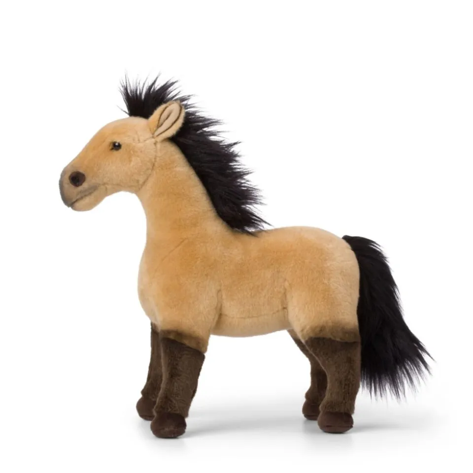 Peluche cheval sauvage beige