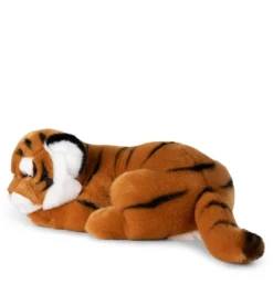 Peluche tigre allongé 30 cm