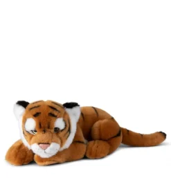 Peluche tigre allongé 30 cm