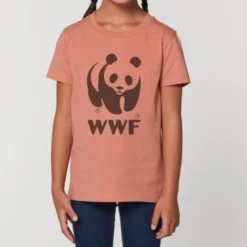 T-shirt rose WWF coton bio