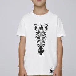T-shirt zèbre WWF coton bio